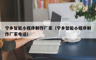 湘潭宁乡智能小程序制作厂家（宁乡智能小程序制作厂家电话）